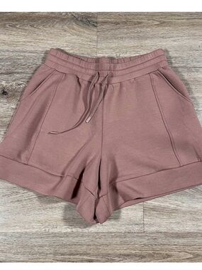 Varley Women's Athletic Drawstring Shorts in Dusty Rose